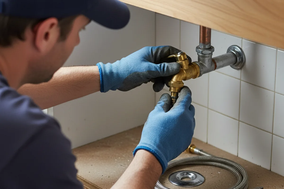 Shutoff valve and fitting work during Faucet and Fixture Repair in Ortonville